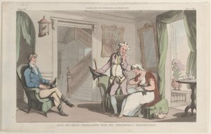 Don Michele forbereder seg til sin triumfekspedisjon, fra Napoli og Campagna ..., 1. juni 1815. av Thomas Rowlandson