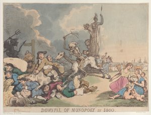 Monopolets fall i 1800, 14. august 1800., 14. august 1800. av Thomas Rowlandson