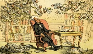 'Dr Syntax - doktorens drøm' av Thomas Rowlandson