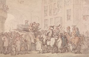 Dr. Syntax deltar på henrettelsen av Thomas Rowlandson