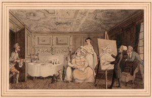 Dr. Syntax Painting a Portrait av Thomas Rowlandson