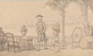 Dr. Syntax i en monolog av Thomas Rowlandson