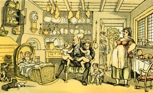 "Dr Syntax ble sykepleier" av Thomas Rowlandson
