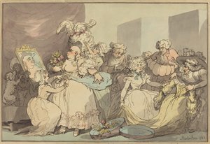 Påkledning til en bursdag av Thomas Rowlandson
