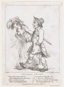Drunken Lovers, 15. mars 1798., 15. mars 1798. av Thomas Rowlandson