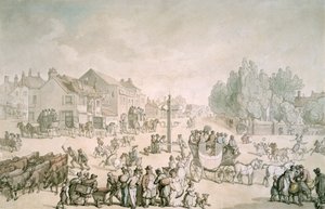 Elephant and Castle, Southwark, London, c1805-c1820 av Thomas Rowlandson