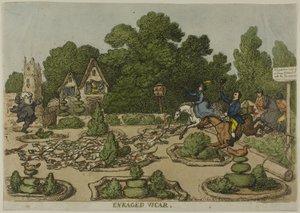 Enraged Vicar, fra Miseries of Human Life av Thomas Rowlandson