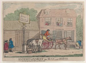 Underholdning for mann og hest, 25. oktober 1788., 25. oktober 1788. av Thomas Rowlandson