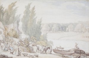 Gård ved elvebredden