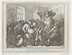 Heftig som å stirre Ajax fra dette setet..., 1787., 1787. av Thomas Rowlandson