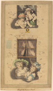 Første og andre etasje av Thomas Rowlandson