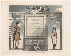 Forward, Ungarsk og Highland Broadsword, 12. februar 1799. av Thomas Rowlandson