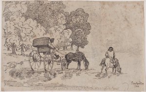 Four Wheel Chaise, 10. april 1785., 10. april 1785. av Thomas Rowlandson