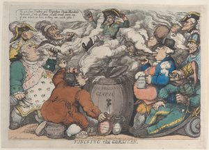 Funcking the Corsican, 6. desember 1813., 6. desember 1813. av Thomas Rowlandson