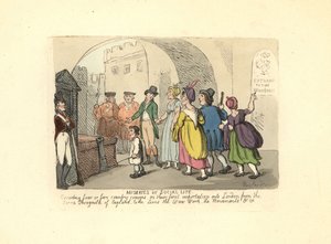 Gentleman som eskorterer landsøskenbarn på deres første tur til London av Thomas Rowlandson