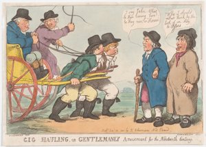 Gig Hauling, eller Gentlemanly Amusement for the Nineteenth Century, 3. april 1801., 3. april 1801. av Thomas Rowlandson