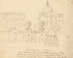 Greenwich sykehus av Thomas Rowlandson