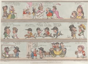 Groteske grenser for rom og saler, 1. desember 1800., 1. desember 1800. av Thomas Rowlandson