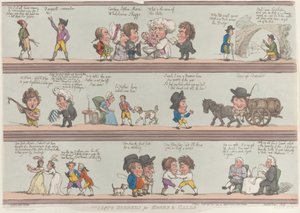 Grotesque Borders for Rooms & Halls, [20. oktober 1800], reprint., [October 20, 1800], reprint. av Thomas Rowlandson