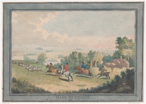 Harejakt, 1. februar 1789., 1. februar 1789. av Thomas Rowlandson
