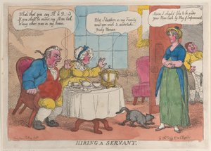 Ansette en tjener, 1811., 1811. av Thomas Rowlandson