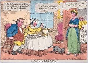 Ansette en tjener, 1811., 1811. av Thomas Rowlandson