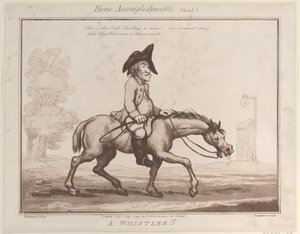 Hesteprestasjoner, skisse 3: A Whistler !!, 1. august 1799., 1. august 1799. av Thomas Rowlandson