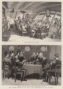 Hvordan tollvesenet endrer seg i marinen, to århundrers forfriskninger av Thomas Rowlandson
