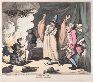 Humbugging, or Raising the Devil, 12. mars 1800., 12. mars 1800. av Thomas Rowlandson