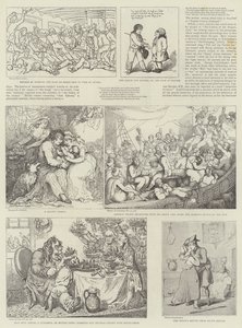 Humoristisk kunst på Royal Naval Exhibition av Thomas Rowlandson