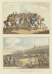 Humor om hesteveddeløp for hundre år siden av Thomas Rowlandson