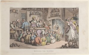 Hunting the Slipper, fra The Vicar of Wakefield, 1. mai 1817., 1. mai 1817. av Thomas Rowlandson
