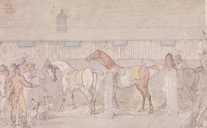 Interiøret i en stall av Thomas Rowlandson