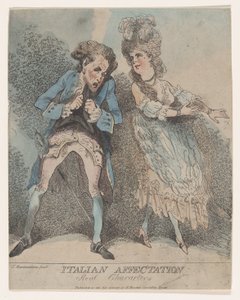 Italiensk hengivenhet, ekte karakterer, 1786-91., 1786-91. av Thomas Rowlandson