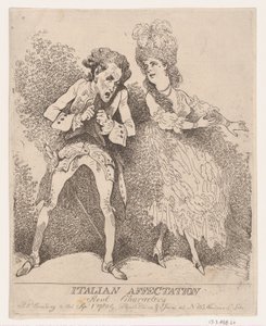 Italiensk kjærlighet, ekte karakterer, 1. september 1780., 1. september 1780. av Thomas Rowlandson