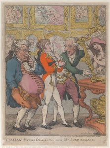 Italienske bildeforhandlere Humbugging My Lord Anglaise, 30. mai 1812., 30. mai 1812. av Thomas Rowlandson