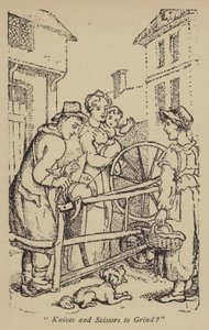 Kniver og sakser å slipe? av Thomas Rowlandson