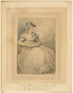 Lady Elliot, ofte kalt Dolly The Tall av Thomas Rowlandson