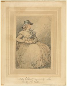 Lady Elliot, ofte kalt Dolly The Tall, 17751827. av Thomas Rowlandson