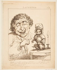 Latter Le Brun Travested, eller Caricatures of the Passions, 21. januar 1800. av Thomas Rowlandson