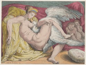 Leda og svanen, 1799., 1799. av Thomas Rowlandson
