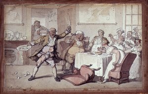 Galskap ved middagsbordet av Thomas Rowlandson