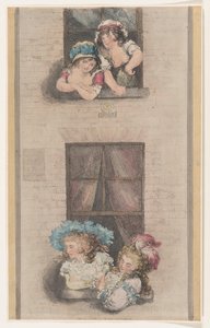 Tjenestepiker og elskerinner, 1. desember 1791., 1. desember 1791. av Thomas Rowlandson