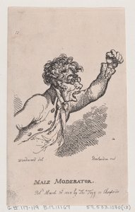 Mannlig moderator, 30. mars 1808., 30. mars 1808. av Thomas Rowlandson