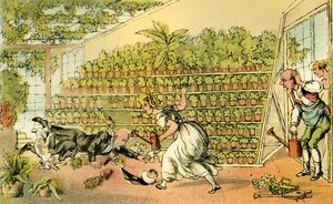 "Ulykke i Tulip Hall" av Thomas Rowlandson