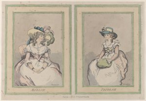 Modish and Prudish, 1. desember 1791., 1. desember 1791. av Thomas Rowlandson