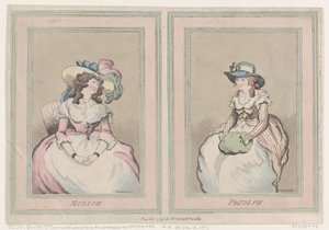 Modish and Prudish, 1. desember 1791., 1. desember 1791. av Thomas Rowlandson