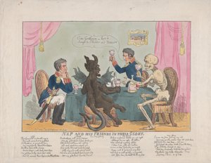 Nap and His Friends in their Glory, 1. oktober 1813., 1. oktober 1813. av Thomas Rowlandson