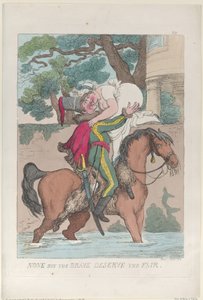 Ingen men de modige fortjener den rettferdige, 1813., 1813. av Thomas Rowlandson