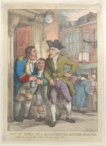 Ikke hjemme, eller en skuffet middagsjeger, 13. juni 1823., 13. juni 1823. av Thomas Rowlandson